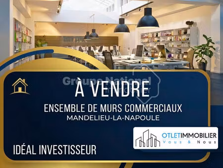 opportunité à mandelieu  ensemble de murs commerciaux vendu loué !
