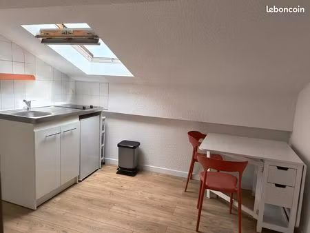 part loue studio meublé mansardé quartier du rond