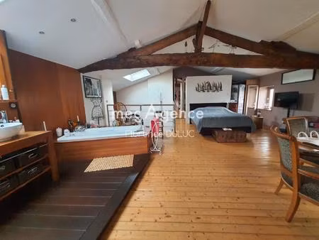 belle maison de pierre avec terrasse et garage