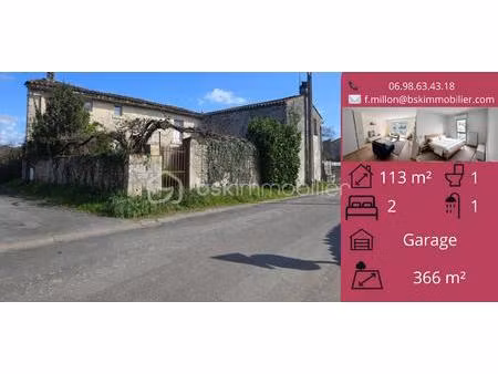 maison ancienne de charme – 113 m² – mougon (aigondigné)