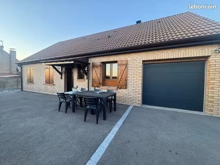 maison semi plain pied  1400m2 de jardin hangar avec 2 garage