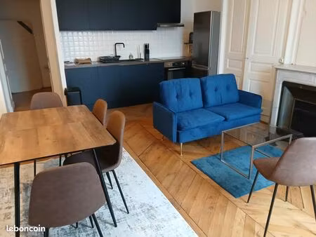 appartement haussmanien cosy meublé 85m2 t4