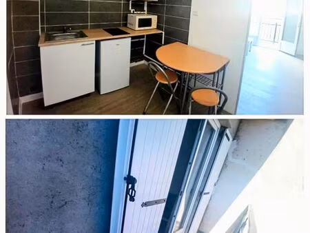 appartement 2 pièces meublé avec balcon – 420 tout compris – sans frais d’agence