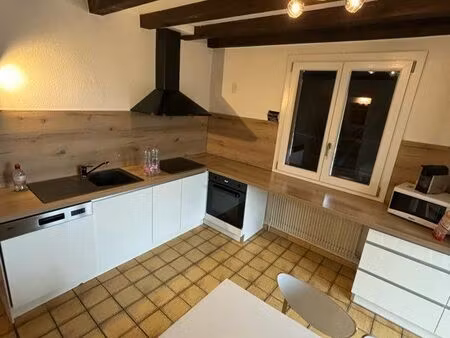 appartement t3 avec grande terrasse + jardin – tout compris – garage possible