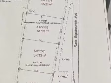 vente terrain à pleubian (22610) : à vendre / 703m² pleubian