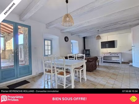maison en pierre pont de labeaume 4 pièces 100 m²