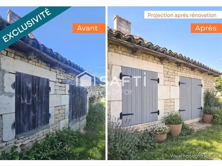 vente maison 2 pièces 93 m² à sainte-même (17770)  29 000 €