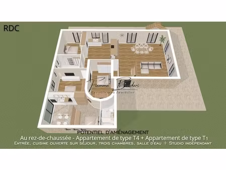 à vendre villa 7 pièces de 205 m²  terrain 2 700 m²  havre de paix  folelli  penta di casi