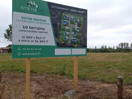 forêt 515 m² meilleraye de bretagne