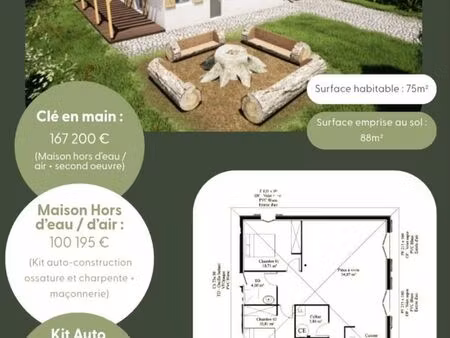 terrain 700 m² le houga