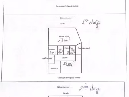 à vendre immeuble : appartement t4 et local commercial