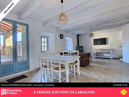 maison en pierre pont de labeaume 4 pièces 100 m²