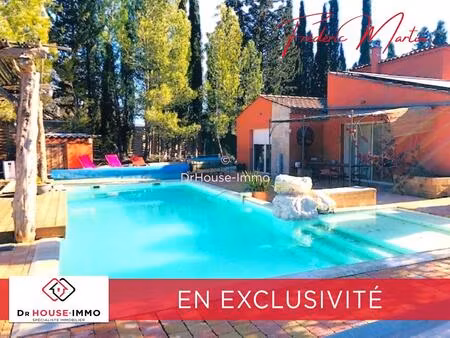 uzès proche  très belle villa restaurée de 120 m² au calme avec piscine sur un terrain de.
