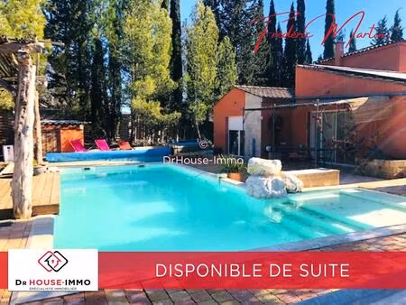 uzès proche  très belle villa restaurée de 120 m² au calme avec piscine sur un terrain de.