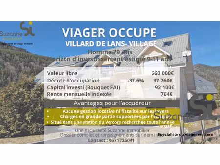 vente appartement villard-de-lans 38250 - - surface privée