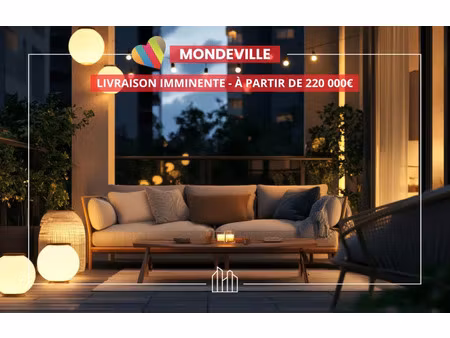 vente appartement neuf 5 pièces 104m2 mondeville - 374500 € - surface privée