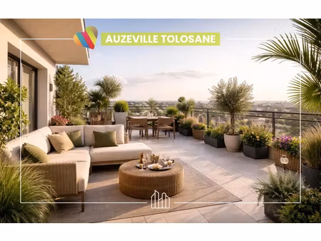 vente appartement neuf 3 pièces 68m2 auzeville-tolosane - 312000 € - surface privée