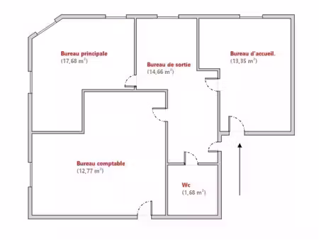 location bureaux cannes 06400 90m²