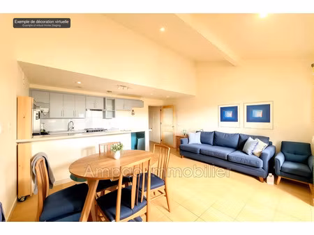 vente appartement 2 pièces 41m2 canet-en-roussillon 66140 - 136000 € - surface privée