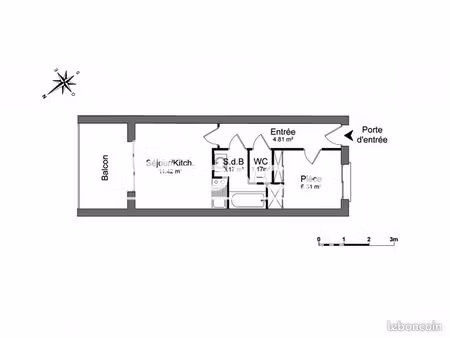 appartement 1 pièce 26 m²