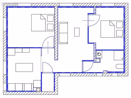 t3 57m² viroflay centre