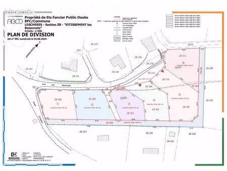 parcelles à vendre lotissement lescheres