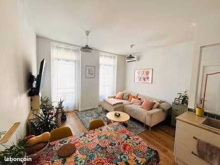 t2 meublé climatisation longchamp / gare