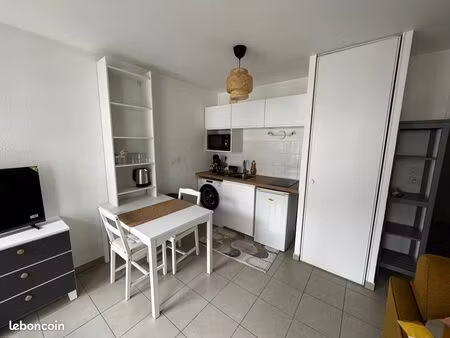 studio meublé 26m² + box fermé en sous sol