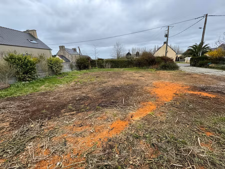 a vendre terrain constructible cleder 449 m2