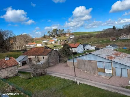 a vendre l'ensemble terrain 1855 m2 avec louge  hangar et ancienne ferme