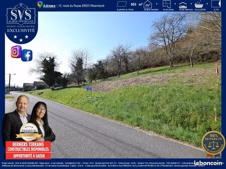 terrain 950 m² wisembach