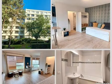 appartement studio meublé + cave & stationnement / lambersart