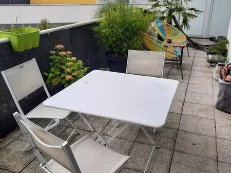 loue appt t2 le petit quevilly - grande terrasse - parking sous-sol - loyer 620 cc - libre
