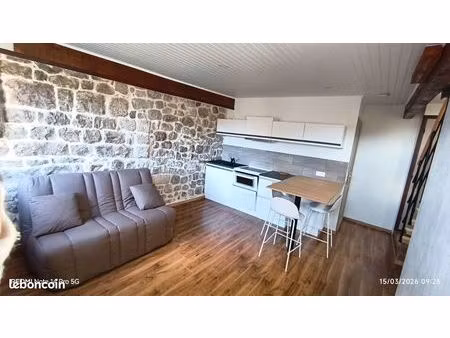 ? t2 duplex neuf meublé – 36 m² – vue nature – la souche ?