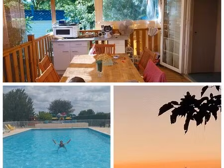 mobilhome grand terrasse camping 3* balazuc sud ardèche