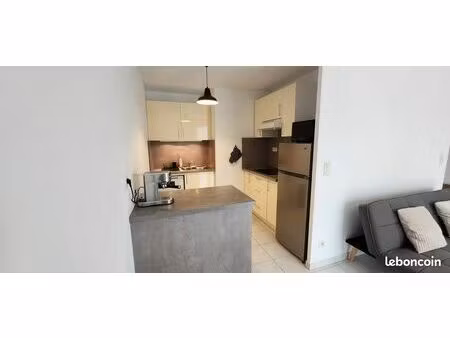 beau f2 meublé avec terrasse & garage – secteur paix / saint-martin