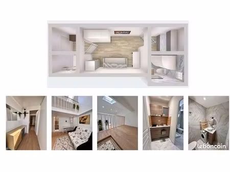 beau studio meublé – 20m² à pontoise