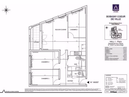 appartement 4 pièces 81 m²