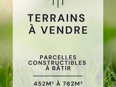 à vendre terrains constructibles à lormont (quartier génicart)