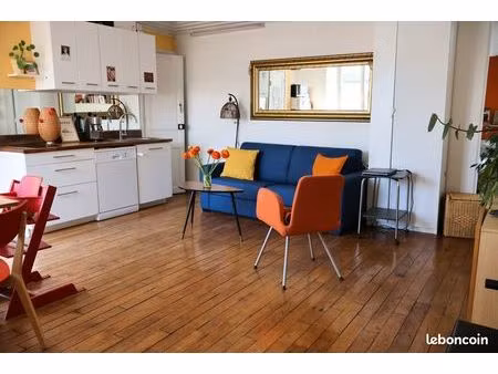 charmant 3 pièces lumineux – dernier étage – calme absolu