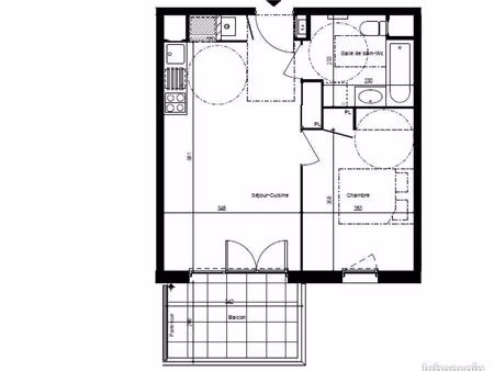 appartement 2 pièces 39 m²