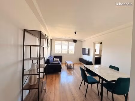 t2 meublé 53 m² – vue dégagée – 14ème étage – marseille 10ème