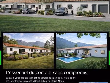 terrain avec maison neuve à vendre