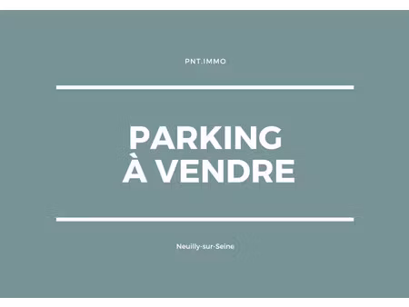 vente parking 12 m² à neuilly-sur-seine (92200)  17 000 €