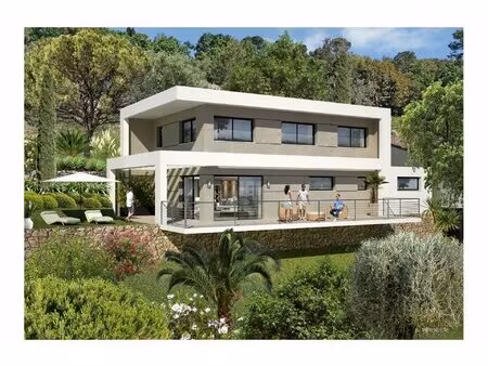 rare à nice – terrain avec projet de 2 villas à gairaut