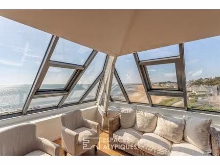 villa rénovée en surplomb de la plage de bonne source avec accès direct au littoral