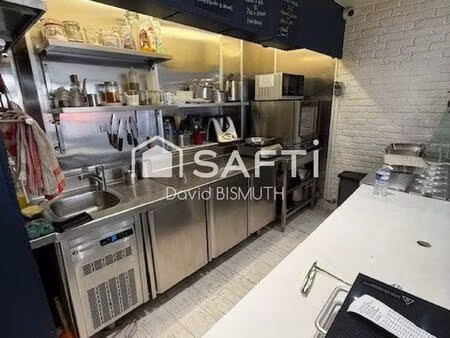 fonds de commerce restaurant 51 m2 sans extraction rue louise michel a levallois en activi
