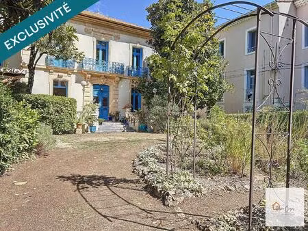 maison de maître de 229m² sur parcelle arboré de 1800m² + sous sol total