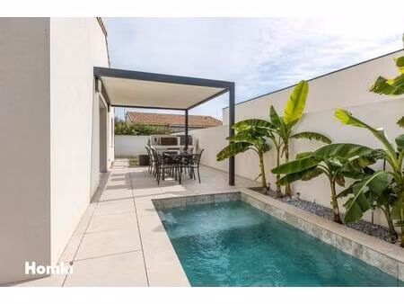 maison contemporaine 3 faces - plain-pied - 90 m² - marseillan (34340)