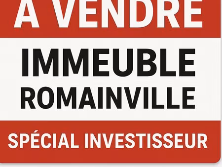 romainville ideal investisseur : immeuble de rapport 3 lots (104m²) - a 10 minutes a pied.